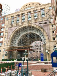 scaffold rowes wharf boston photo